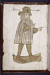 Portrait de Jean de Mandeville, 1459.  Wikimedia Commons, Domaine public