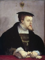 Portrait de Charles Quint (1500-1558), Christoph Amberger, 1532.  Wikimedia Commons, Domaine public